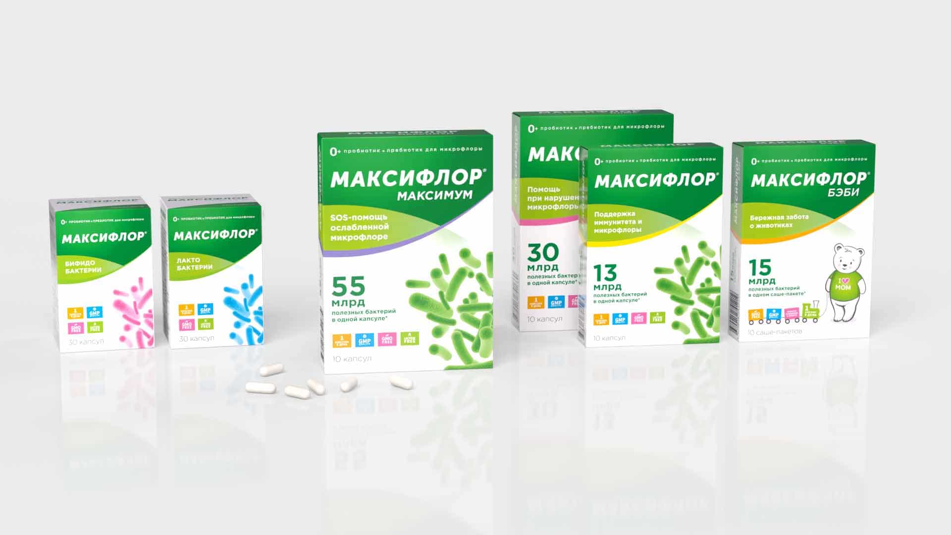 Пробиотики Максифлор для здоровой микрофлоры