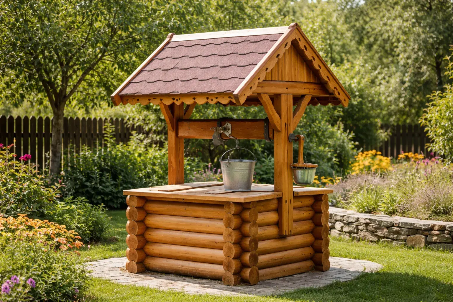 Домик для колодца своими руками