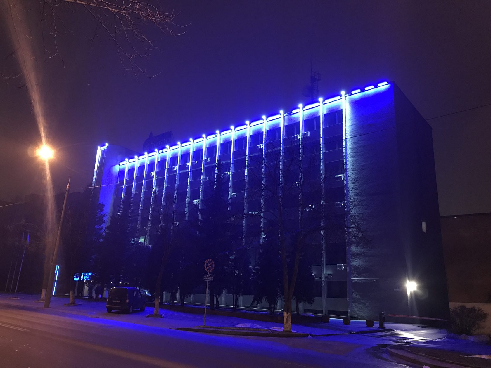 Транснефть подсветка здания