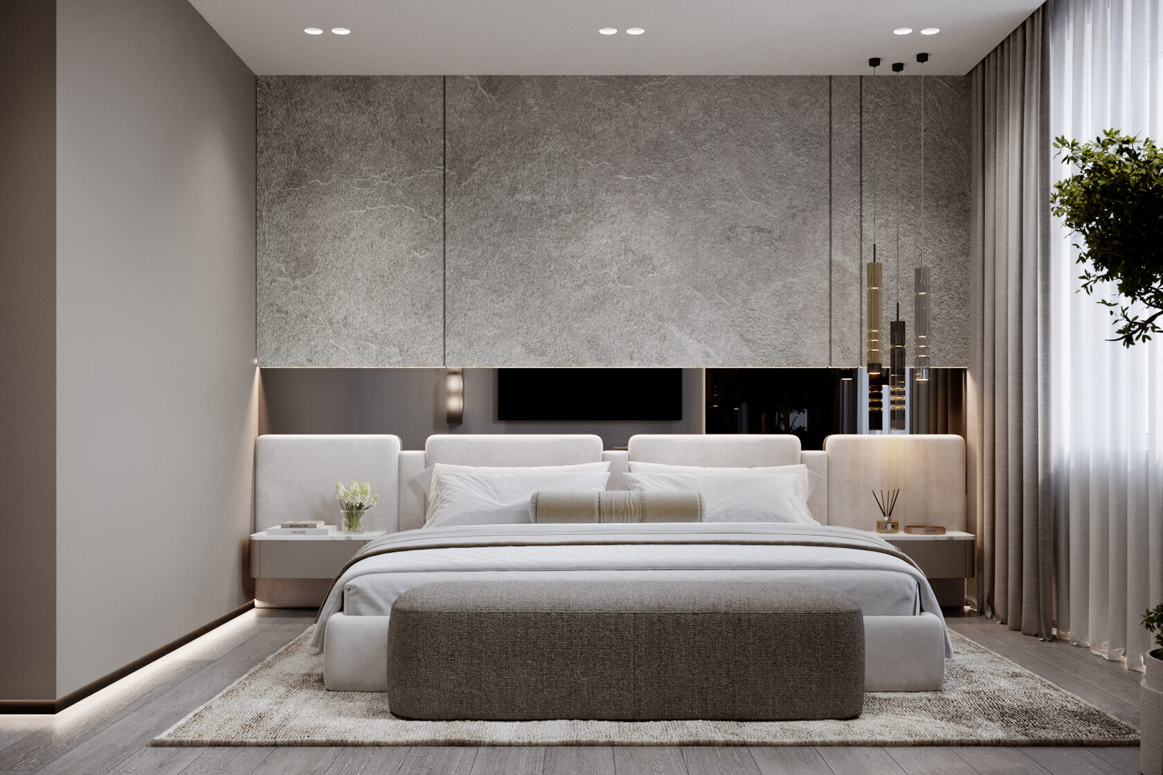 Дизайн интерьера спальни в современном стиле