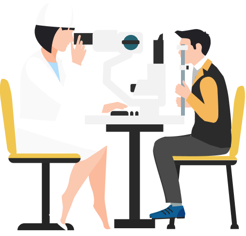 С целью диагностики миопии, динамики её развития и возможных осложнений, необходимо проходить следующие диагностические процедуры Дополнительными методами являются оценка электропроводимости зрительного нерва, зрелости соединительных тканей и состава слёзной жидкости на факторы риска прогрессирования миопии. Расчет прогрессирования и оценки степени миопии в динамике за определённый период проводят на калькуляторах миопии, например на калькуляторе миопии «Умка».