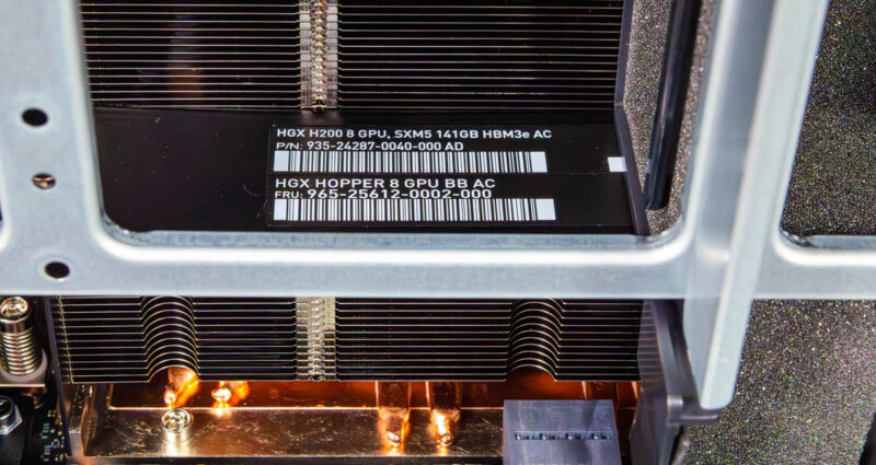 Aivres KR6288 NVIDIA HGX H200 8 GPU Connector Side Label