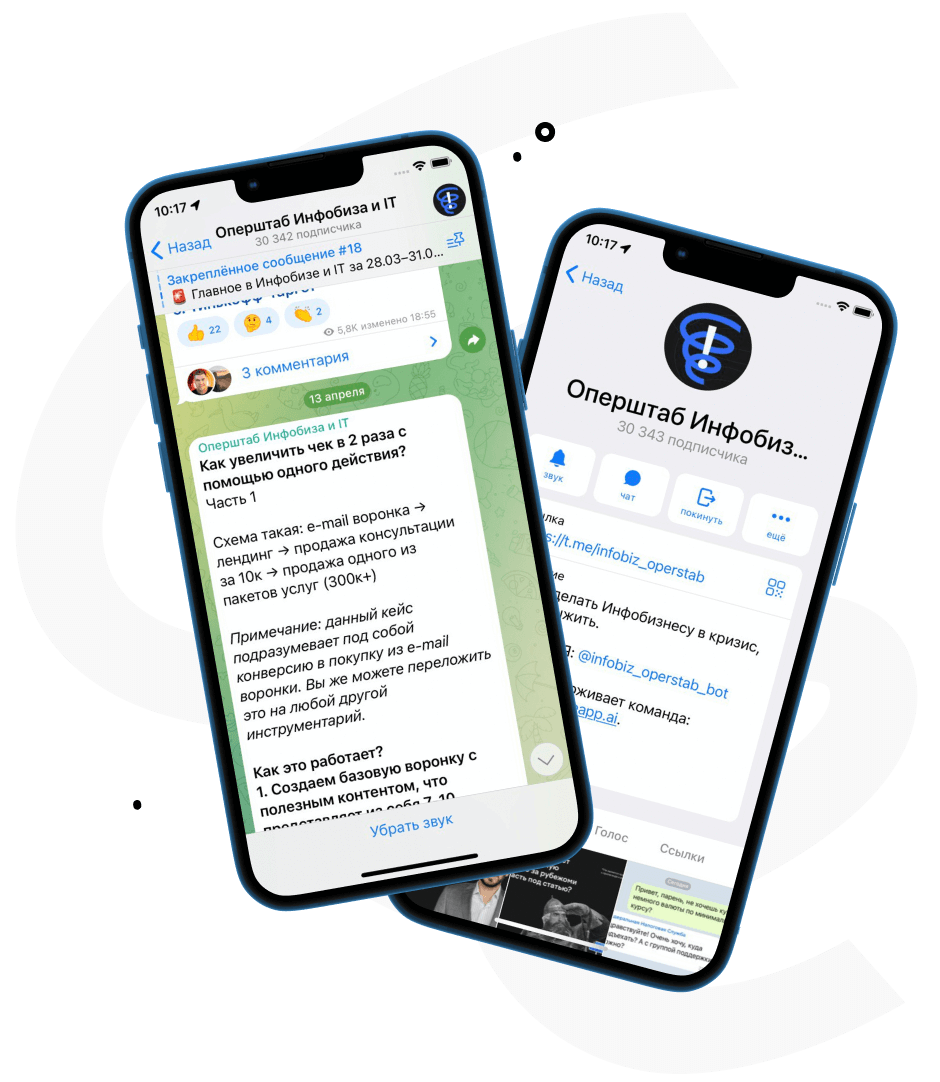 Телеграм канал про Инфобизнес
