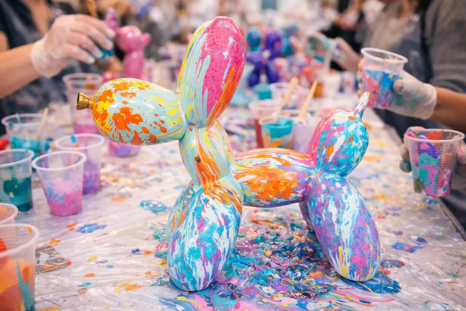 Фигурка Balloon Dog Fluid Art