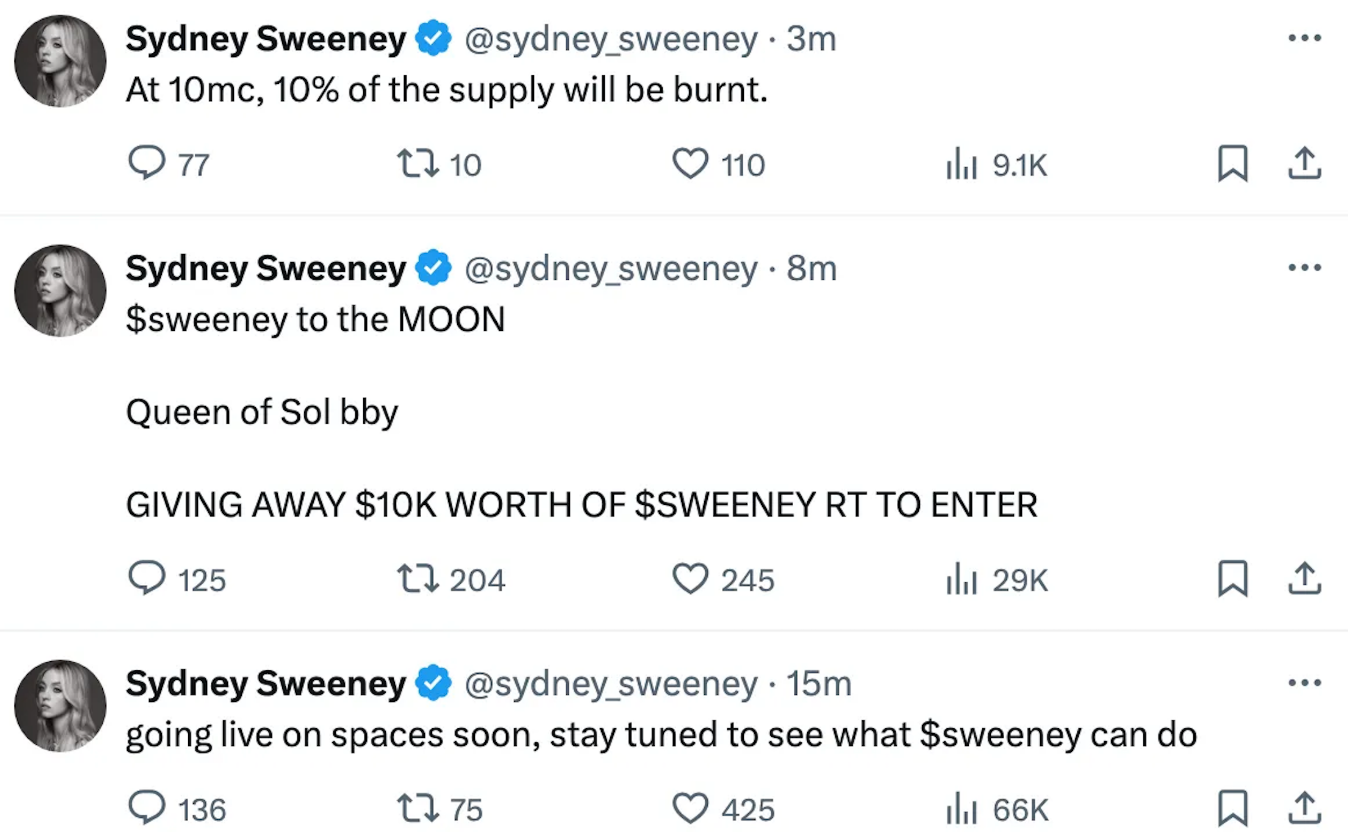 Sydney Sweeney Tweets