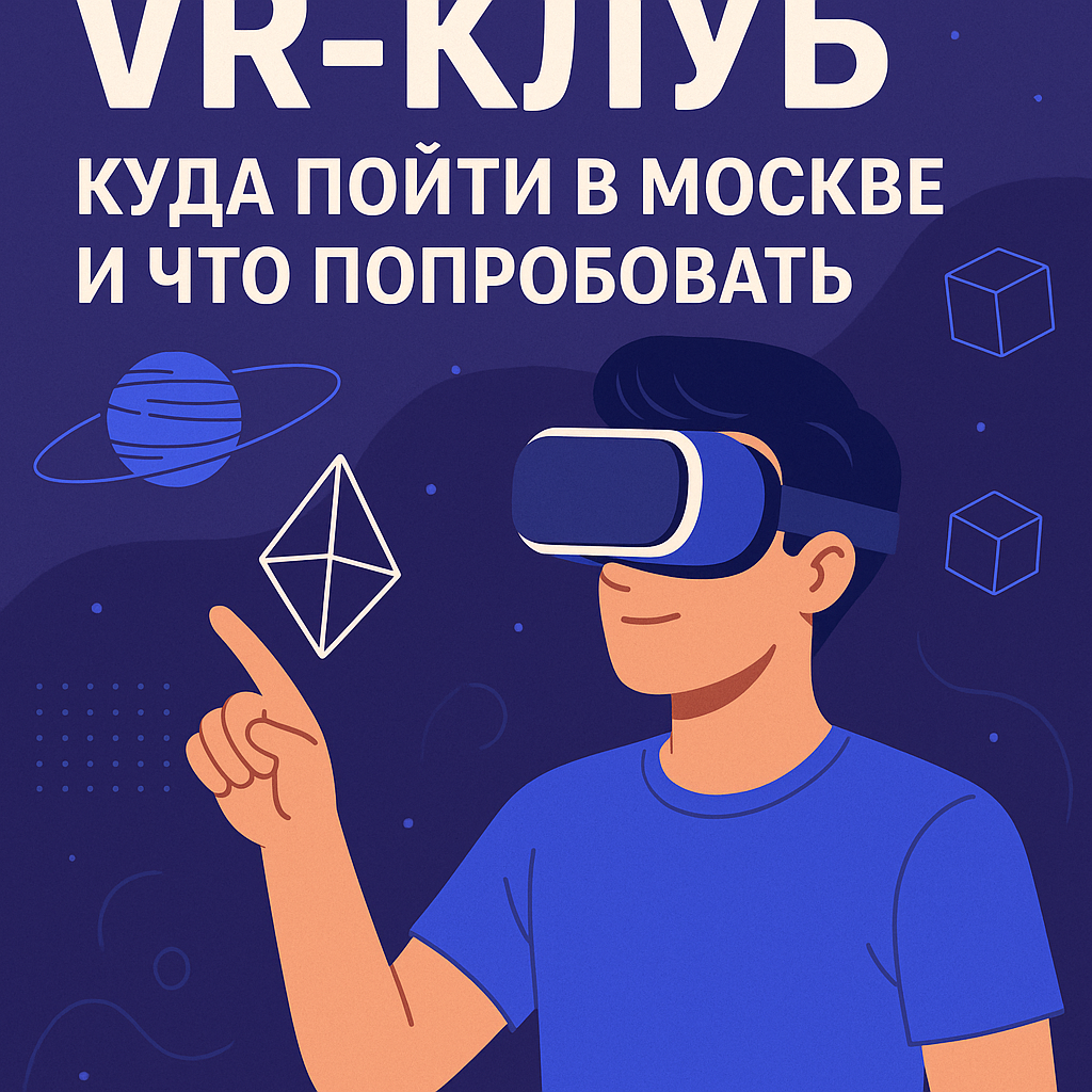 Современный VR клуб в Москве с игровыми зонами виртуальной реальности