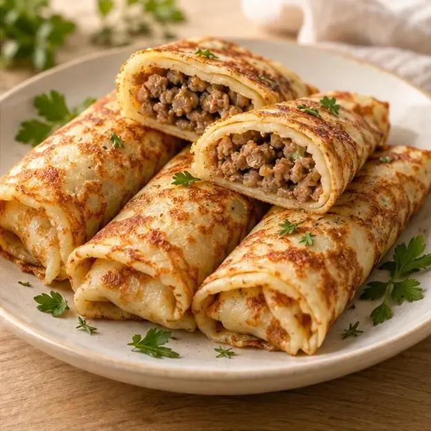 Блинчики с мясом