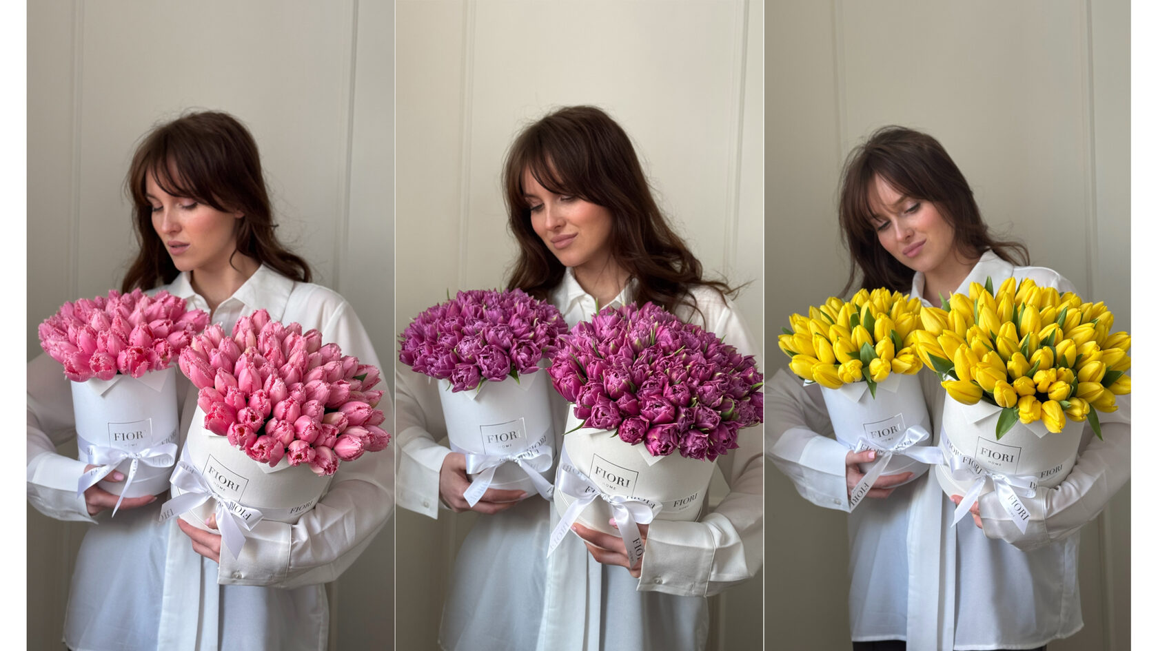 тюльпаны в коробке