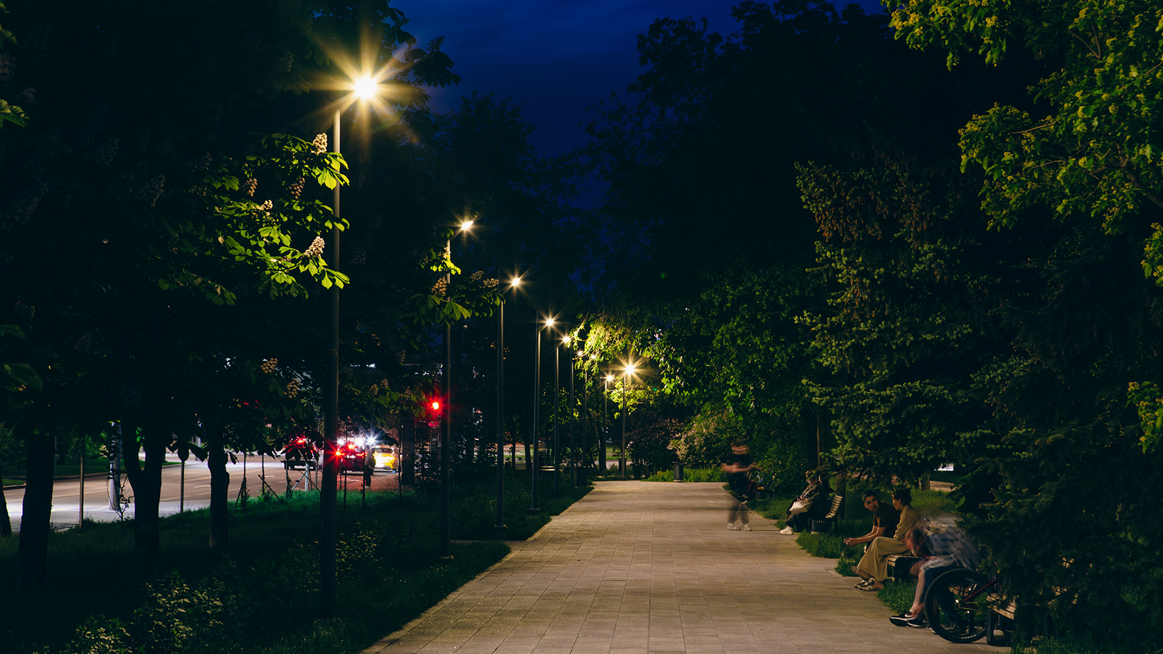Освещение улиц вокруг МЦД Перово в Москве