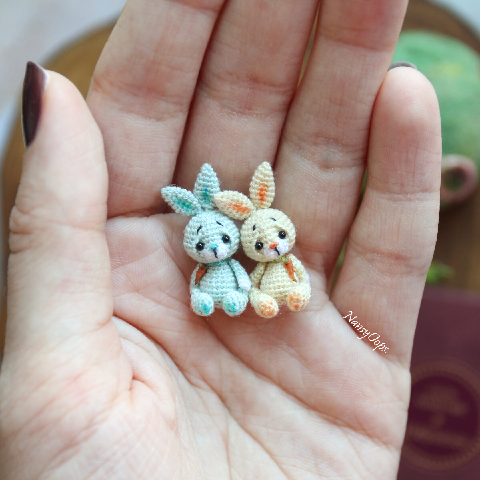 Micro Bunny Crochet Pattern — Mini Amigurumi PDF