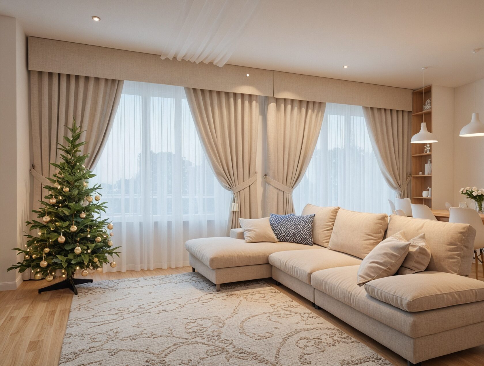 Шторы с бандо