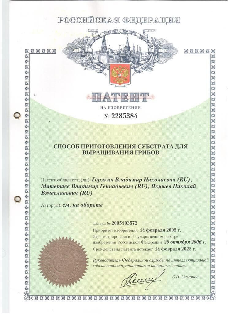 Патент ООО "Техник"