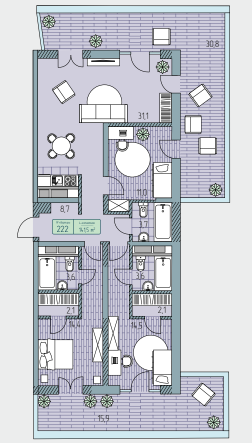 Морелло выбор апартаментов