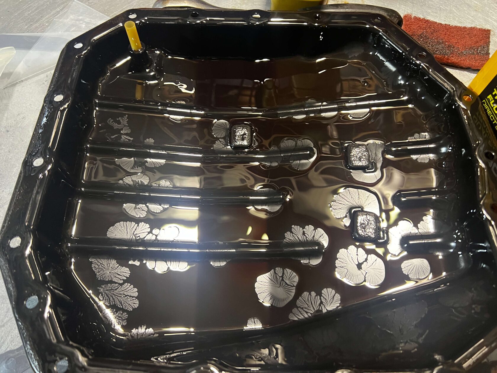 Состояние магнитов в поддоне Aisin K111