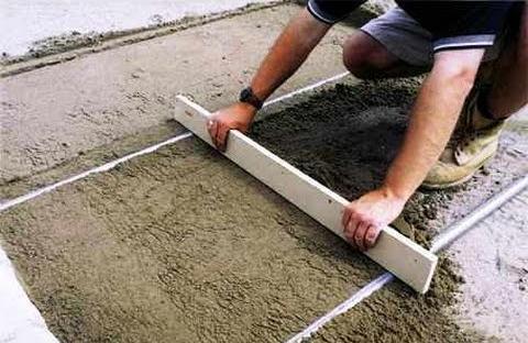 Как правильно залить бетонную площадку