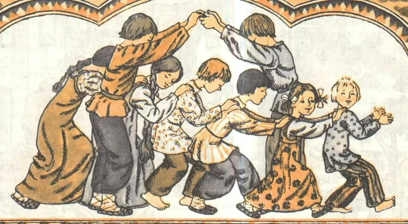 Русская игра «Ручеек»