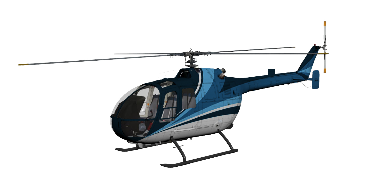 Окончательный вариант ливреи вертолета Bo 105