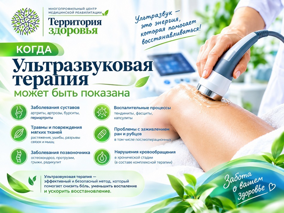 Когда ультразвуковая терапия может быть показана