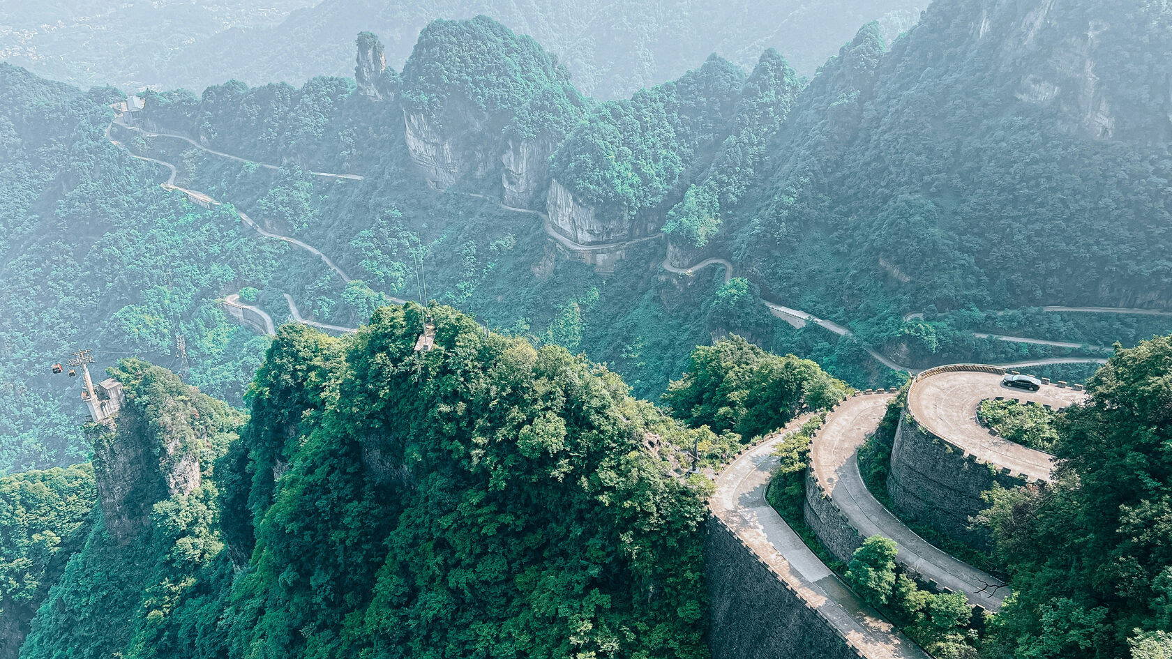 Гора Тяньмэньшань. Провинция Хунань. Китай.