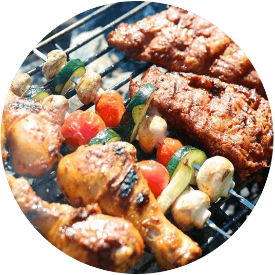 блюда на мангале, шашлык на корпоратив