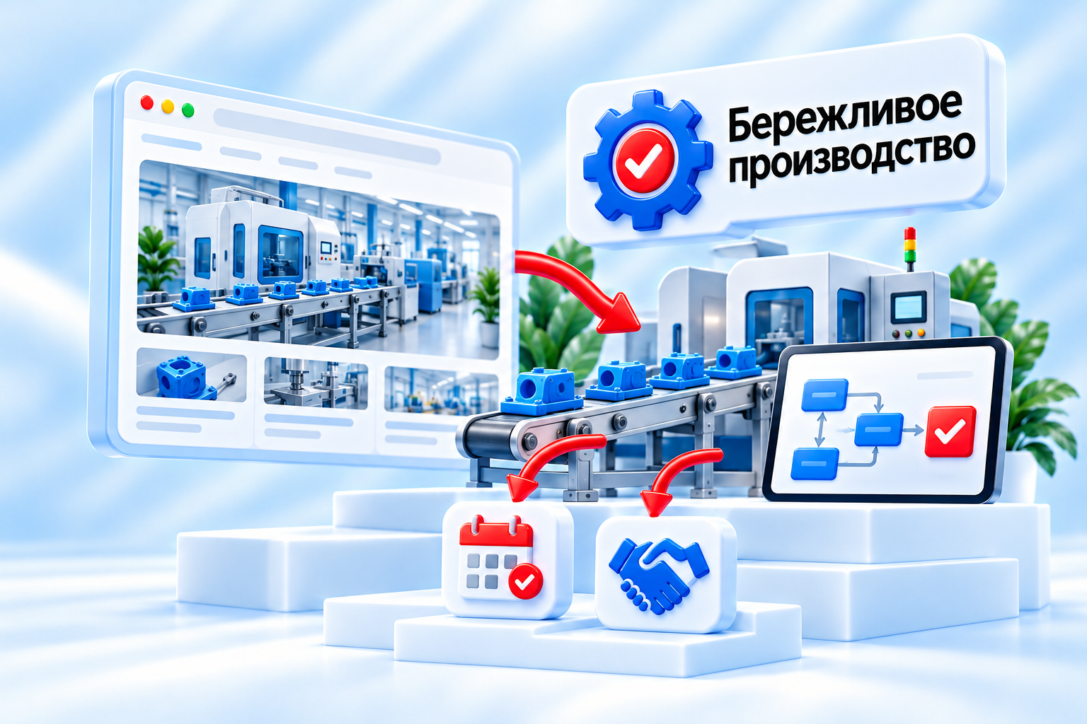 Консалтинг по бережливому производству — иллюстрация проекта