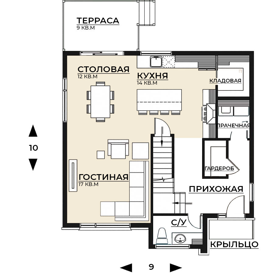 Планировка первого этажа