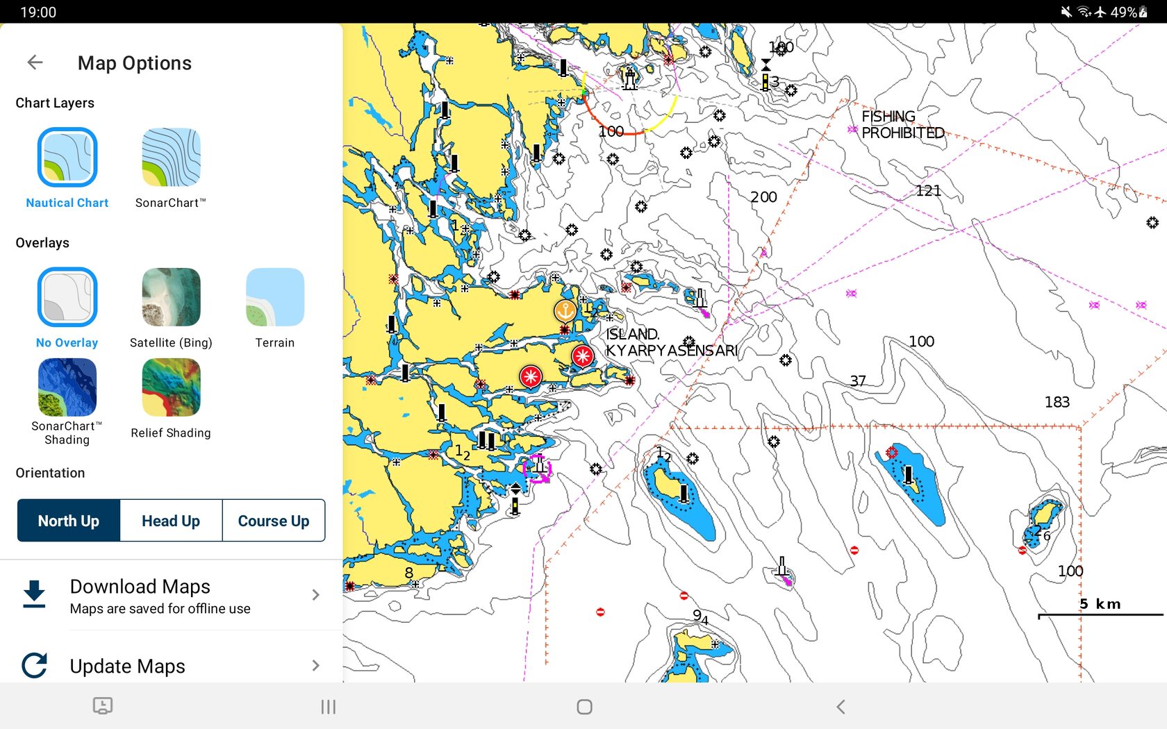 The Great Loop Map Navigation Laptop - affordable chart plotters