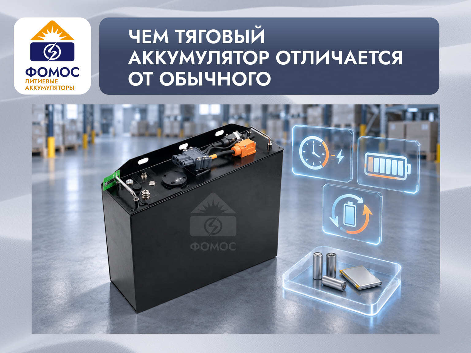 отличия тягового литиевого аккумулятора