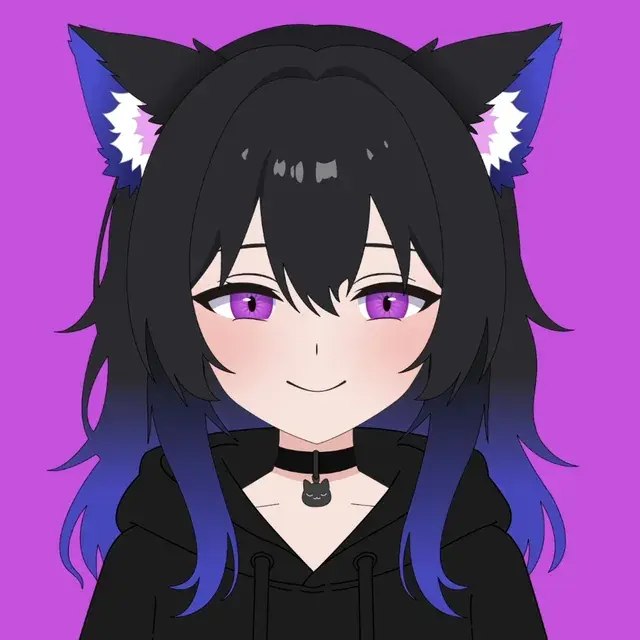 Улыбка — VTuber модель кошкодевочки