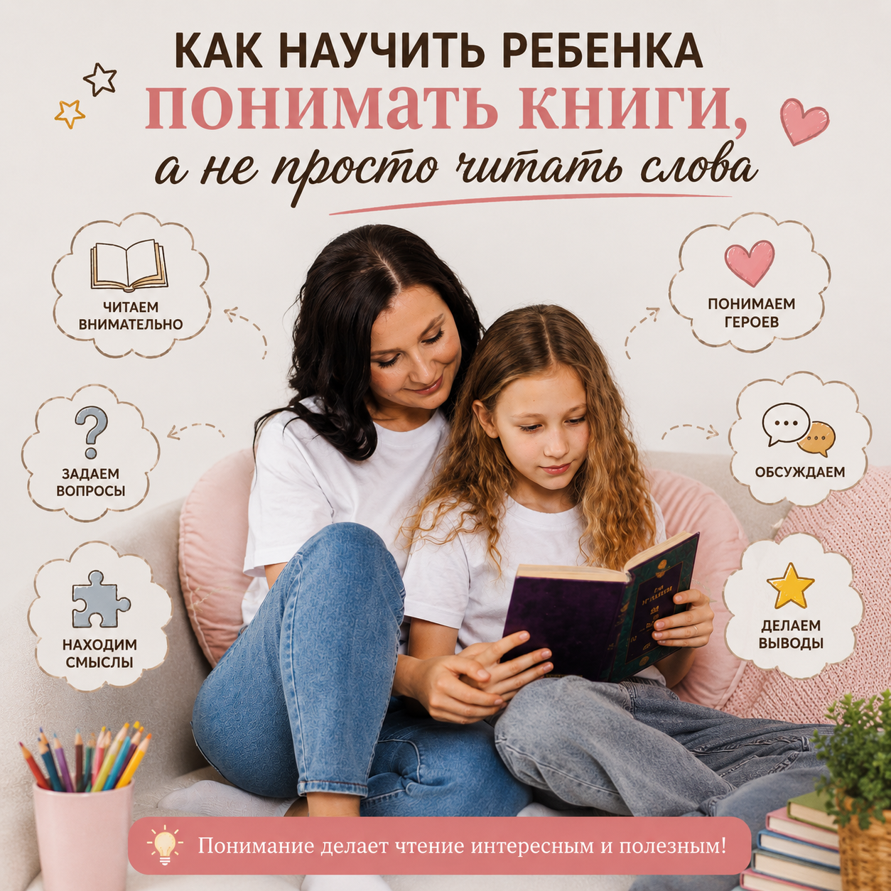 Как научить ребенка понимать книги Марина Точилина онлайн репетитор по чтению