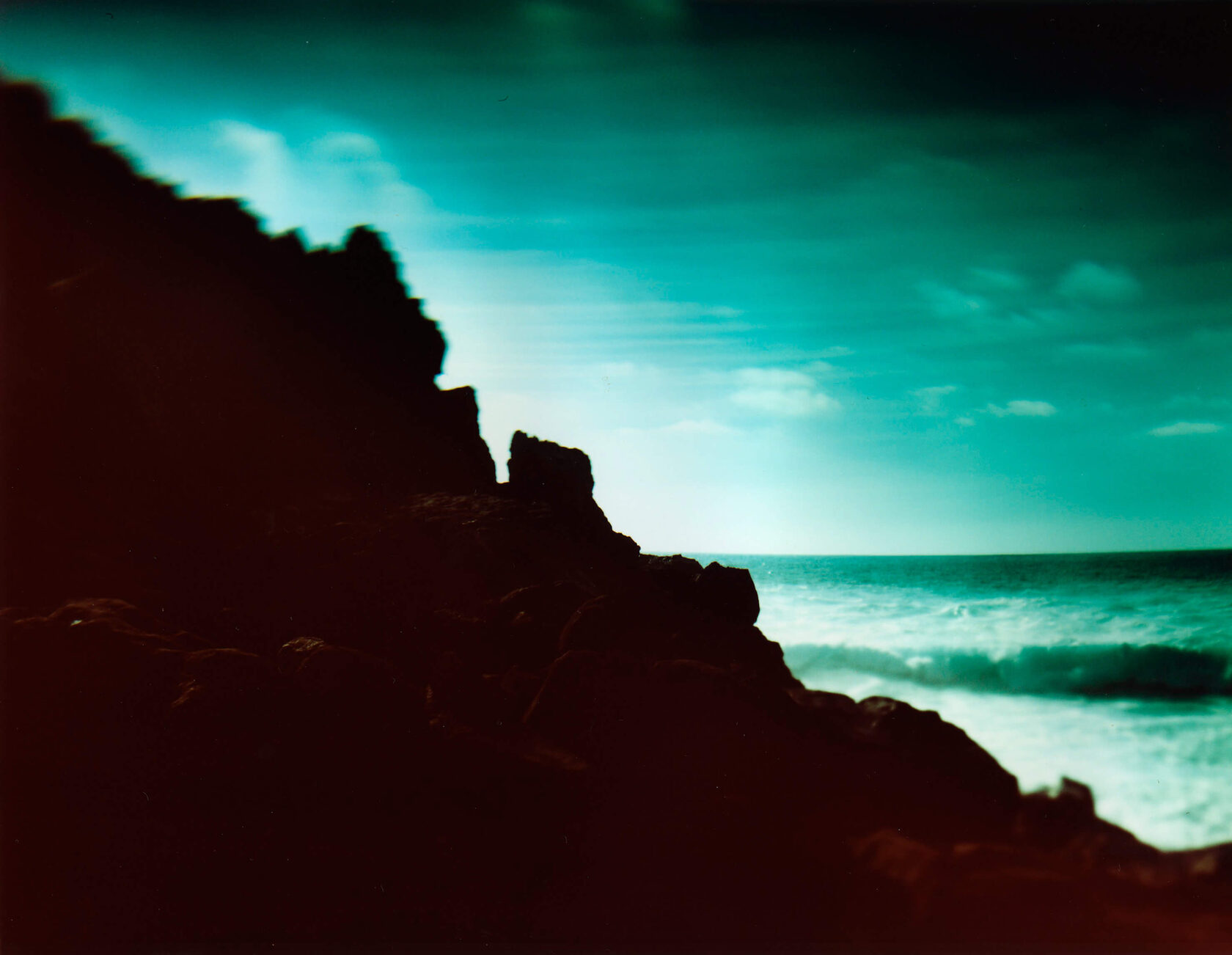Sea Cliffs. Lanzarote. 2010. Color Negative 4×5 inch.