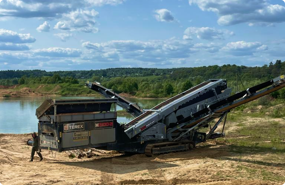 Услуга подрядного дробления и грохочения