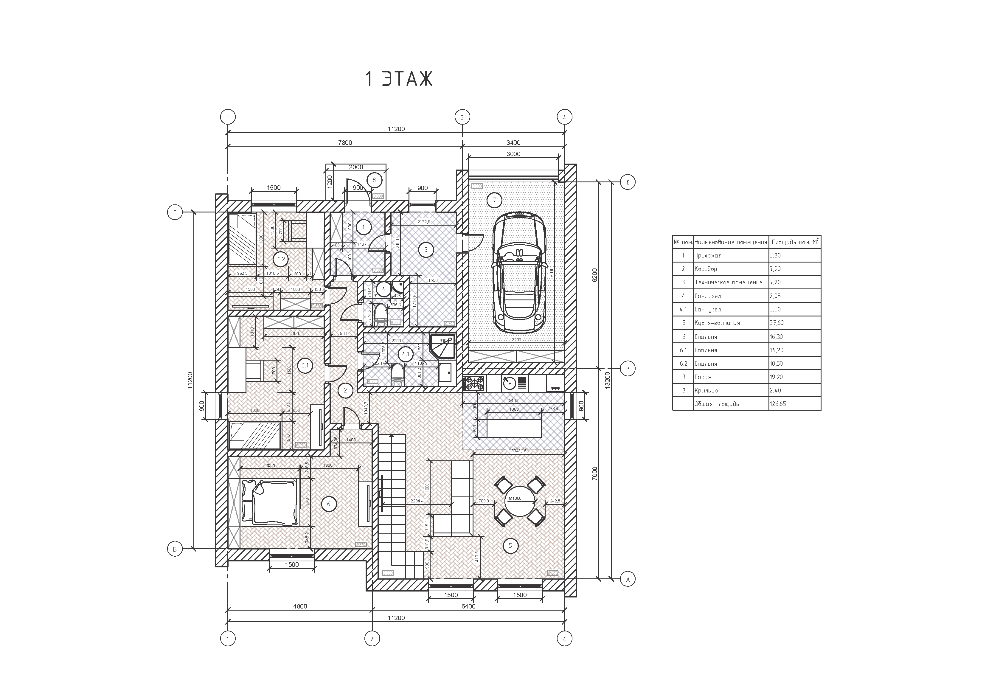 Планировка первого этажа