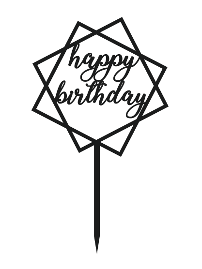 Топпер &quot;Happy Birthday&quot; / вариант 3