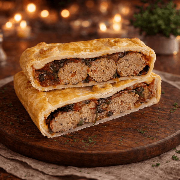 Пирог с фрикадельками