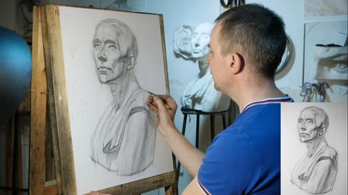 Гипсовый бюст Никколо да Уццано