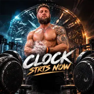 Обложка CLOCK STARTS NOW — OrlovFitWorld