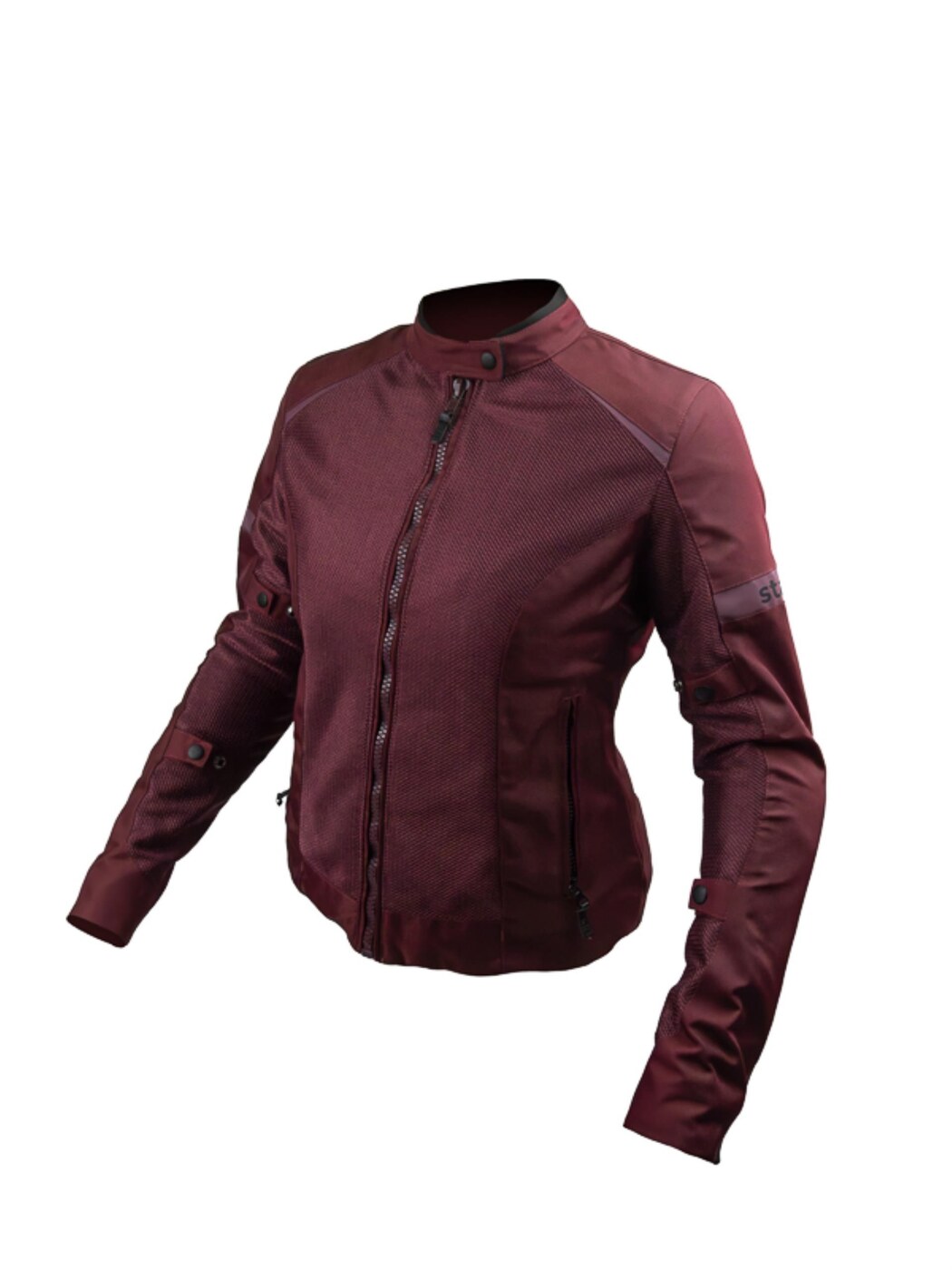 Сетчатая мотокуртка STARKS AIR SHELL Lady Red Wine, красный — можно померить с защитой