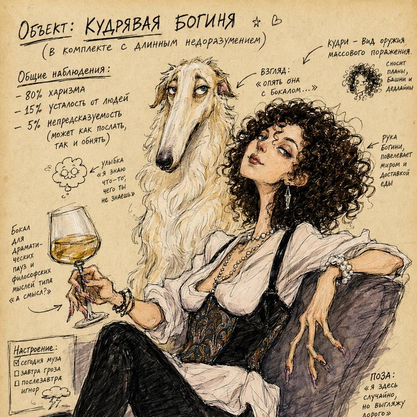 Объект: Кудрявая Богиня