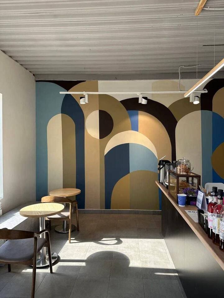 Уютная атмосфера кофейни