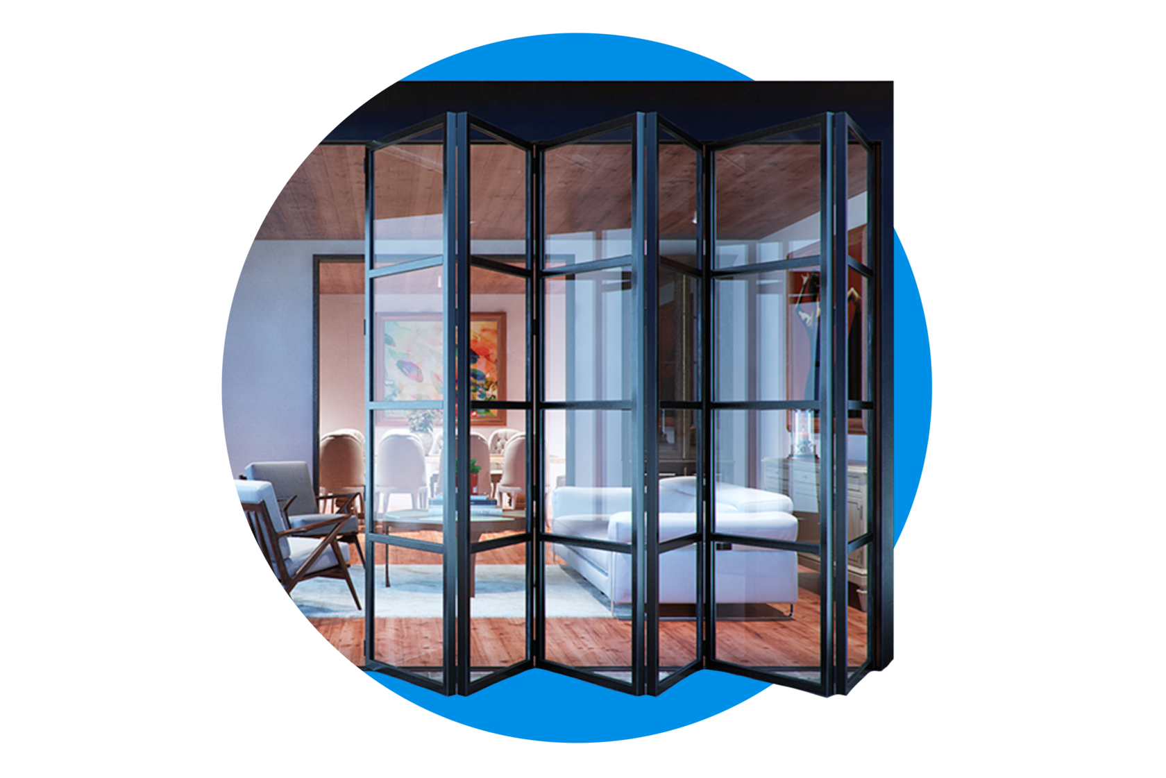 Межкомнатная перегородка "Книжка"