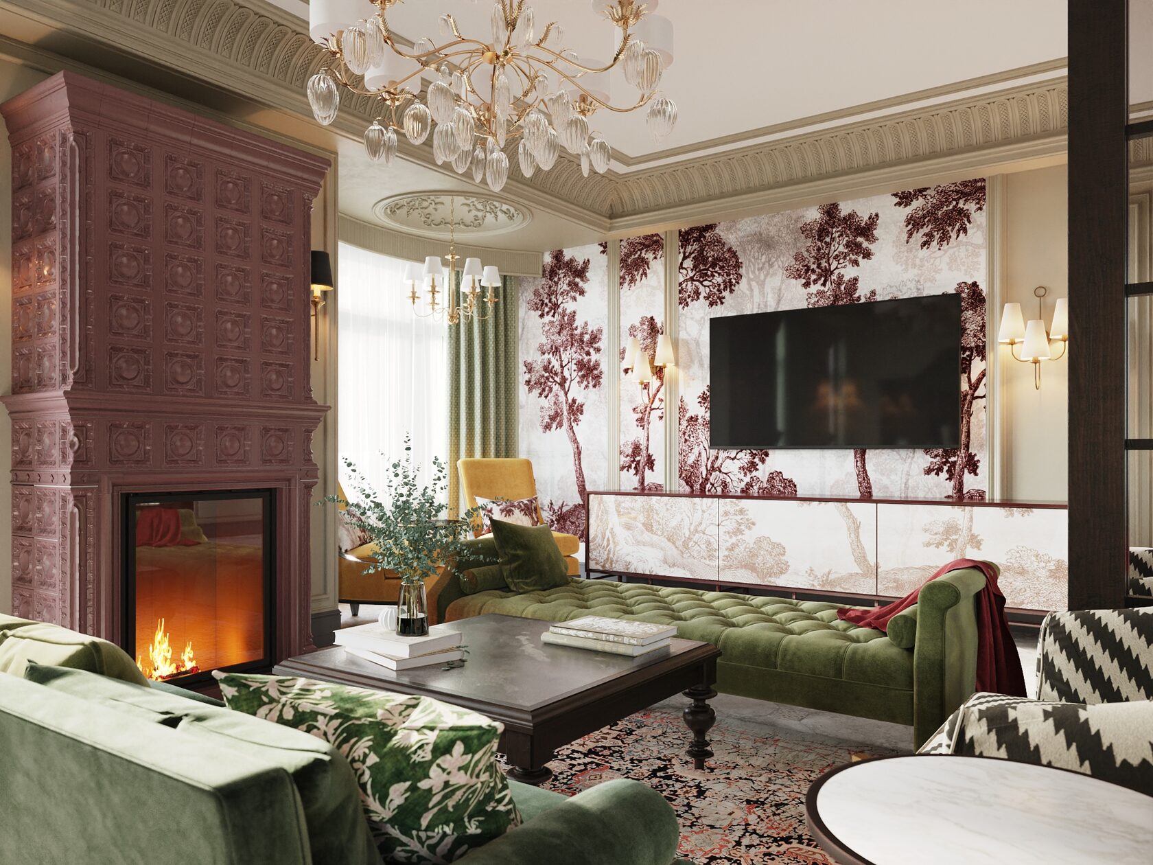 interior design living room in house