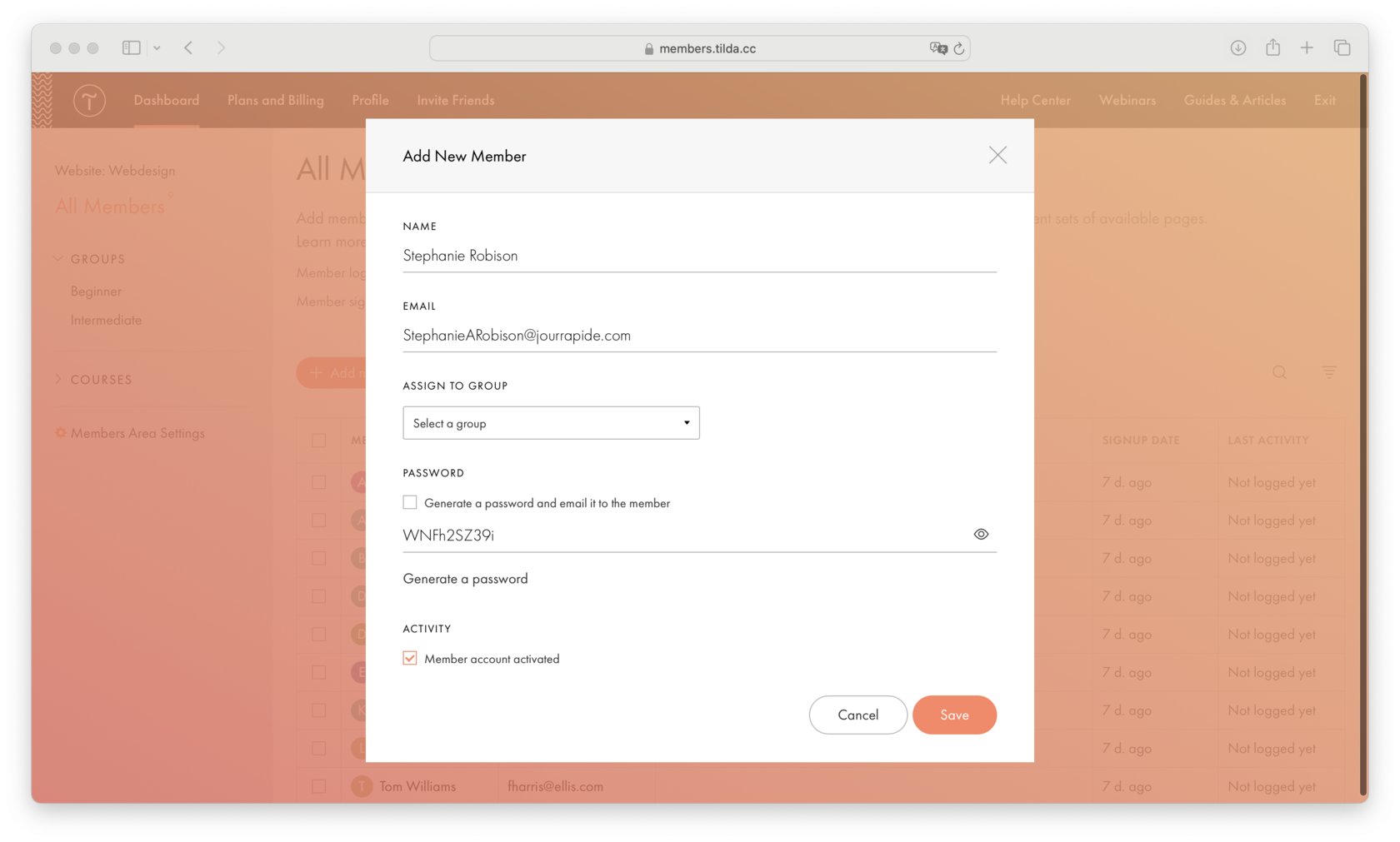 How To Manage Memberships And User Accounts │ Tilda Help Center