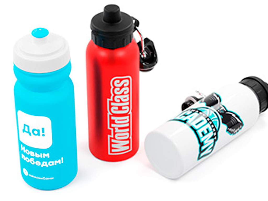 Брендированная бутылка для воды - подарок спортсмену