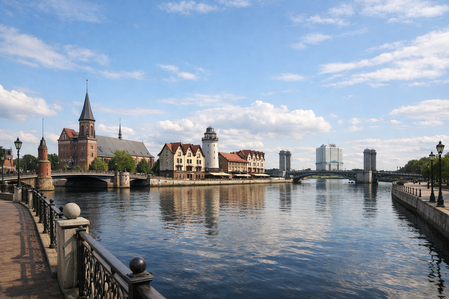 Центр Калининграда и прогулка по главным достопримечательностям