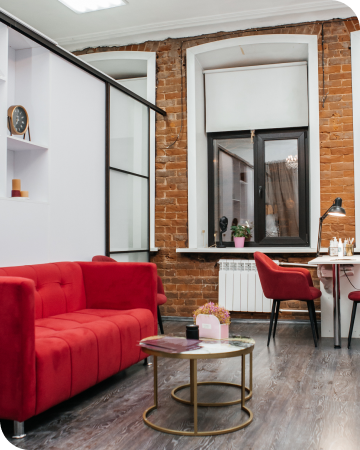 интерьер студии эстетики лица и тела