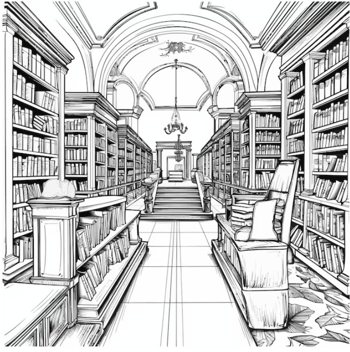 Как нарисовать библиотеку