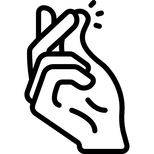 иконка кисть щелкает пальцами