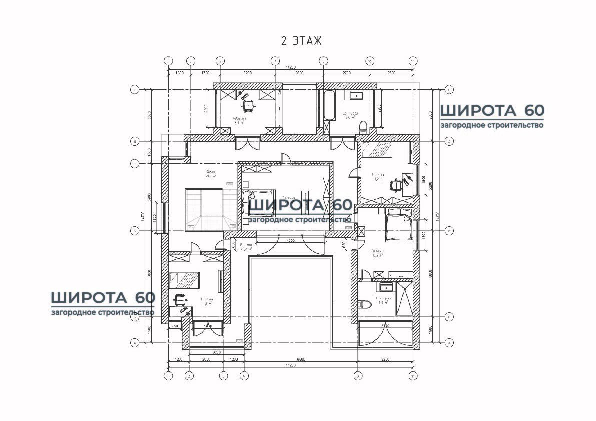 Планировка второго этажа