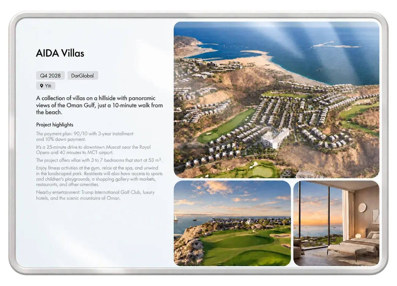Catalogue of new projects in Oman